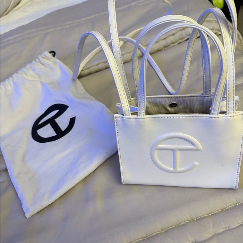 Telfar White Mini Bag